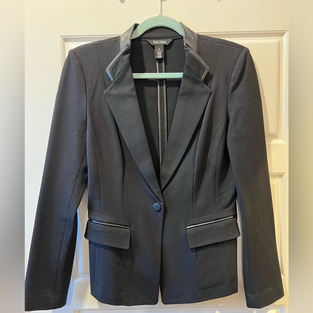 WHBM Black Knit Jacket Stretch
